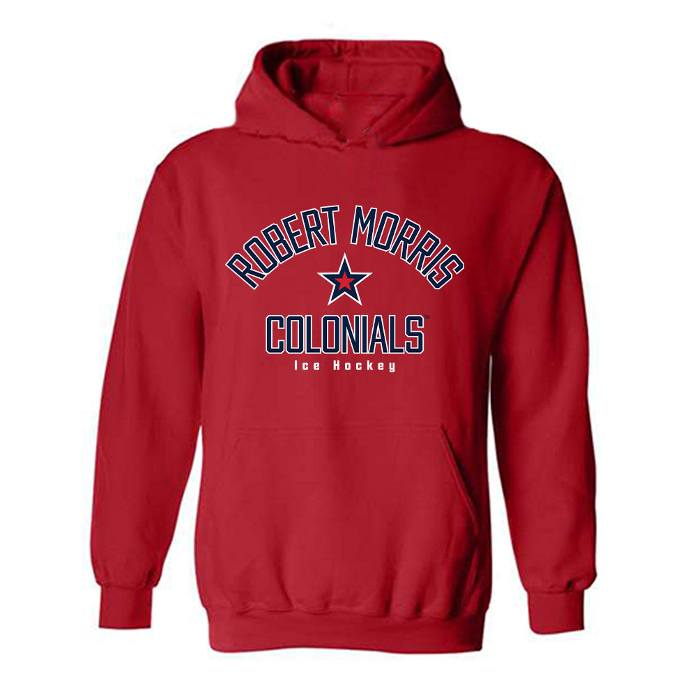 Robert Morris - NCAA Men's Ice Hockey : Dominic Elliott - Classic Shersey Hooded Sweatshirt-0