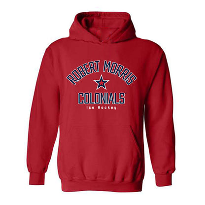 Robert Morris - NCAA Men's Ice Hockey : John Babcock - Classic Shersey Hooded Sweatshirt-0