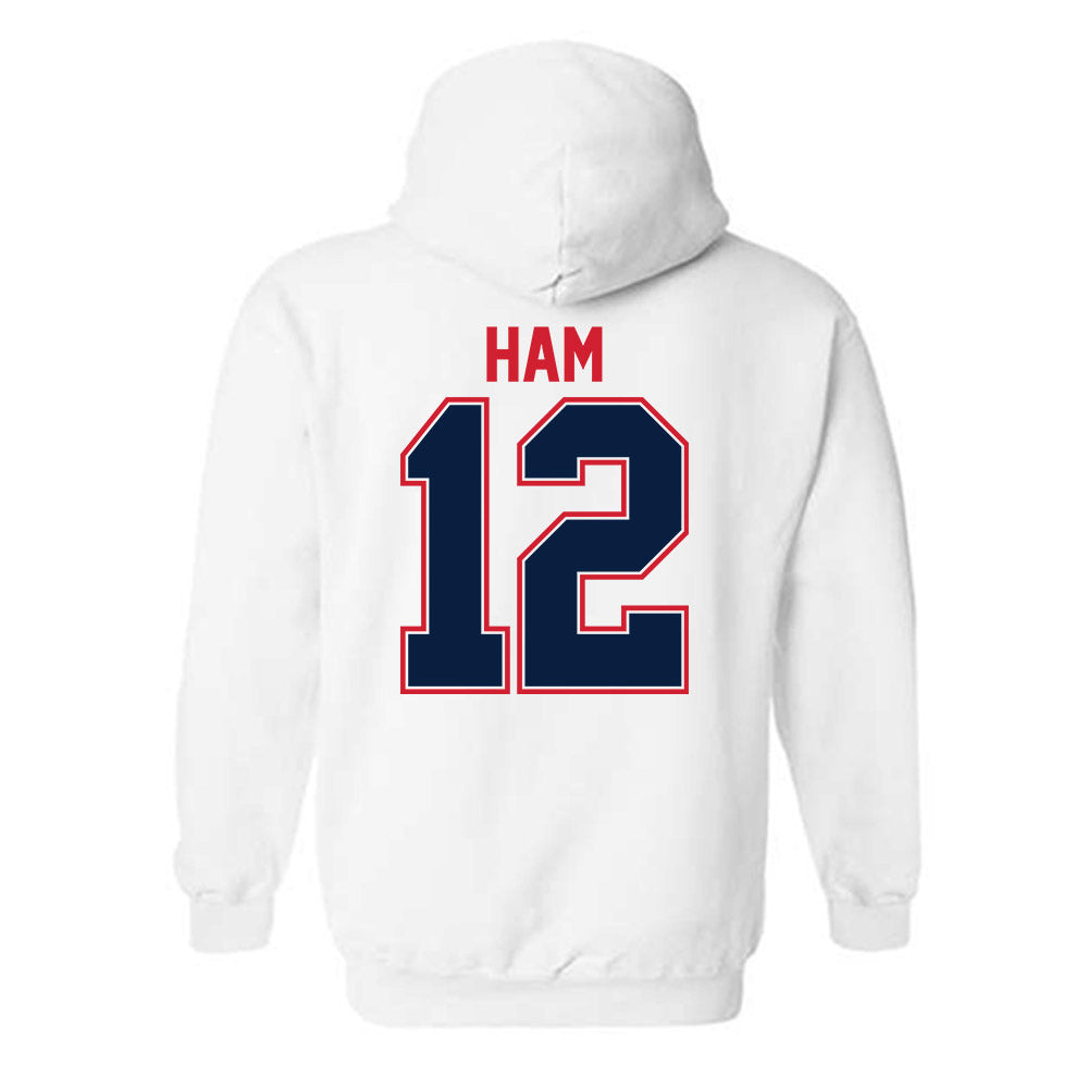 Robert Morris - NCAA Women's Ice Hockey : Ashlyn Ham - Classic Shersey Hooded Sweatshirt-1
