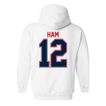 Robert Morris - NCAA Women's Ice Hockey : Ashlyn Ham - Classic Shersey Hooded Sweatshirt-1