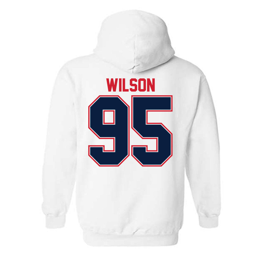 Robert Morris - NCAA Football : Asher Wilson - Classic Shersey Hooded Sweatshirt-1
