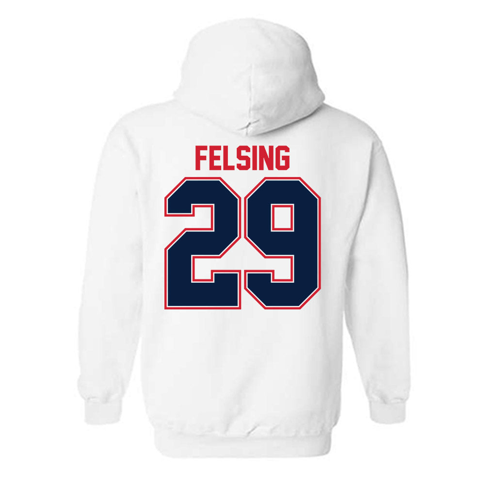 Robert Morris - NCAA Men's Ice Hockey : Michael Felsing - Classic Shersey Hooded Sweatshirt-1