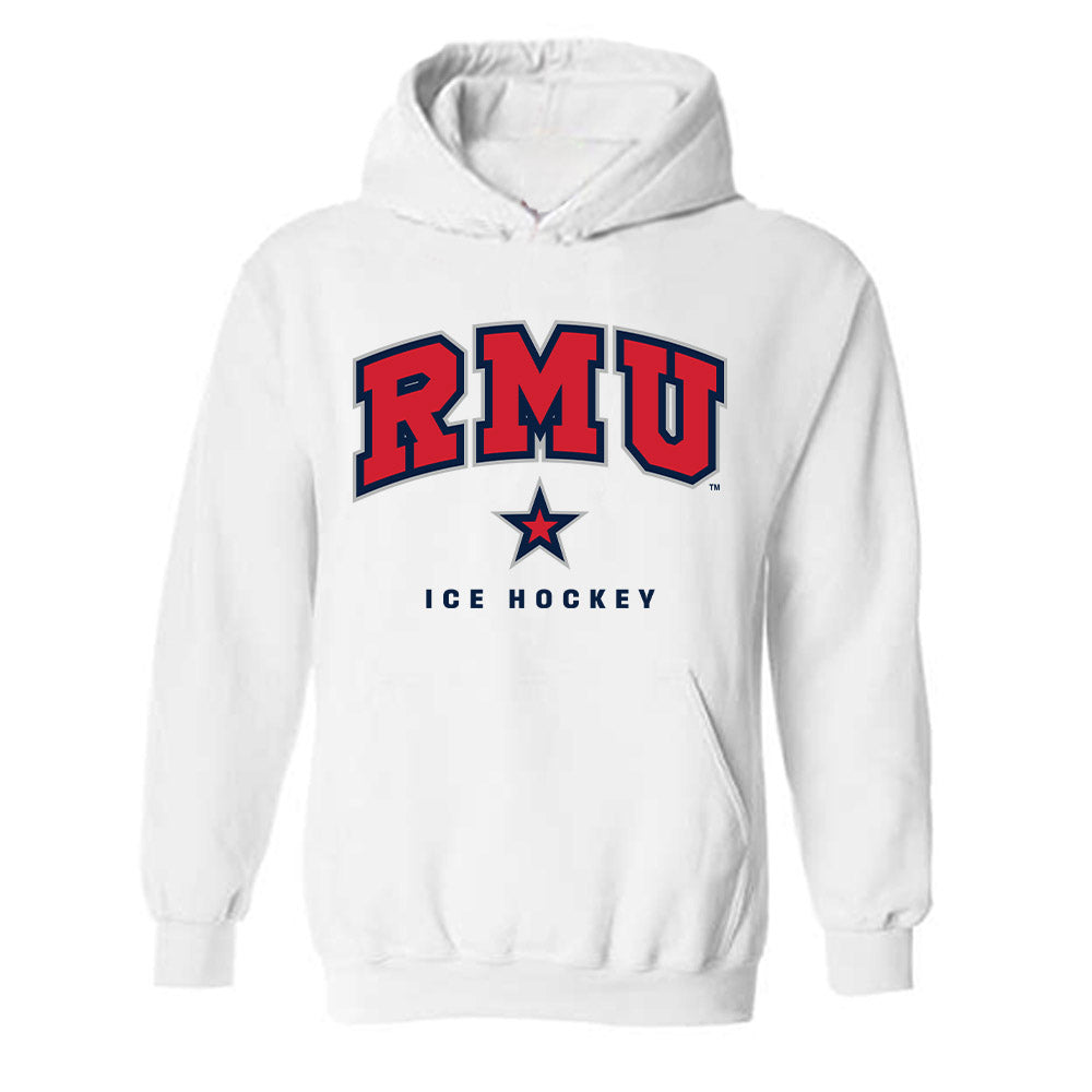 Robert Morris - NCAA Men's Ice Hockey : Michael Felsing - Classic Shersey Hooded Sweatshirt-0