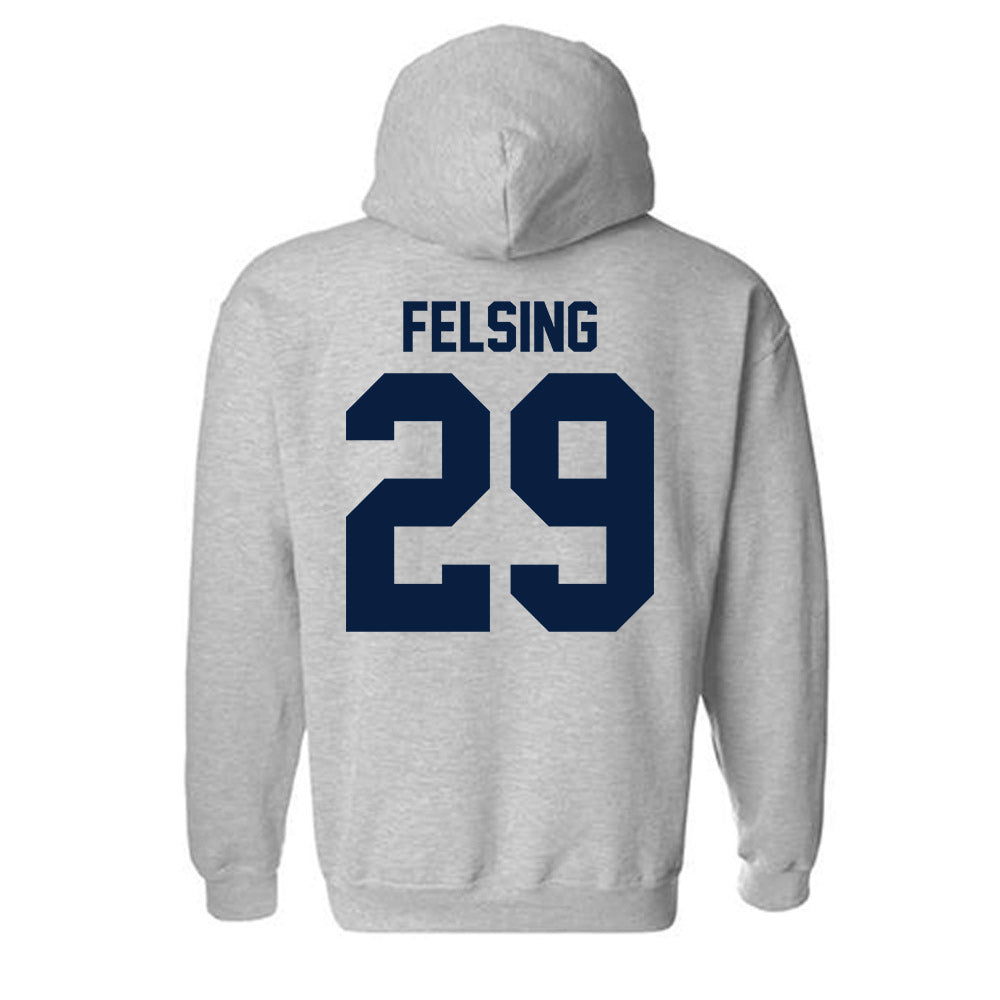 Robert Morris - NCAA Men's Ice Hockey : Michael Felsing - Classic Shersey Hooded Sweatshirt-1