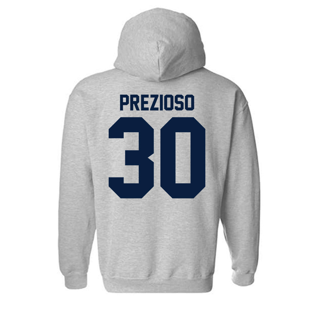 Robert Morris - NCAA Men's Lacrosse : Luke Prezioso - Classic Shersey Hooded Sweatshirt-1