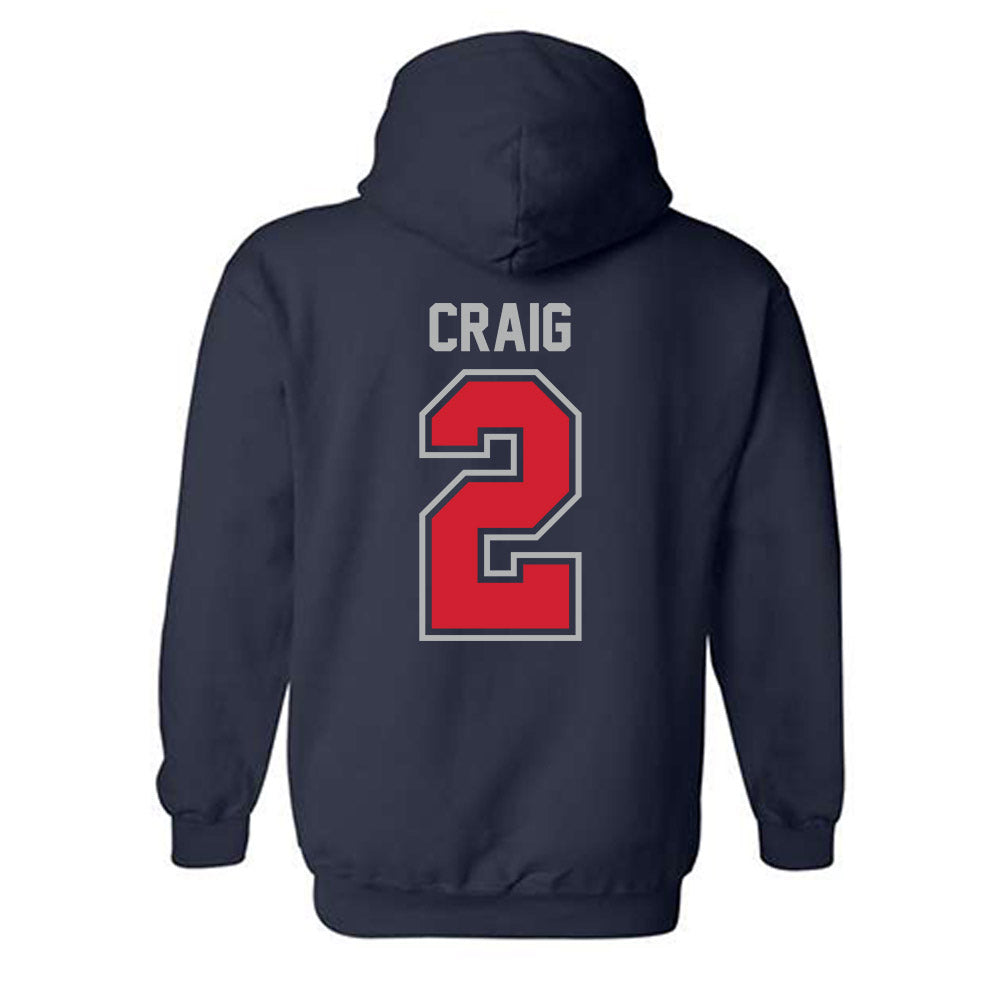 Robert Morris - NCAA Men's Ice Hockey : Michael Craig - Classic Shersey Hooded Sweatshirt-1