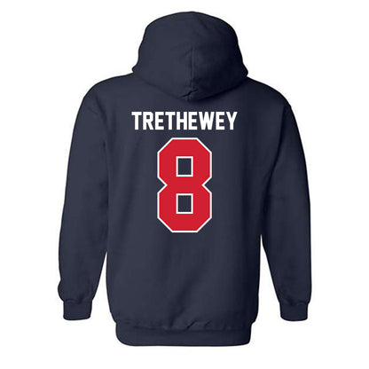 Robert Morris - NCAA Women's Soccer : Ava Trethewey - Classic Fashion Shersey Hooded Sweatshirt-1