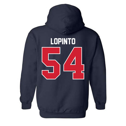 Robert Morris - NCAA Football : Jake Lopinto - Classic Fashion Shersey Hooded Sweatshirt-1