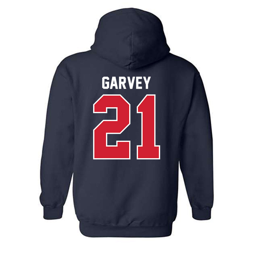 Robert Morris - NCAA Men's Ice Hockey : Cameron Garvey - Classic Fashion Shersey Hooded Sweatshirt-1