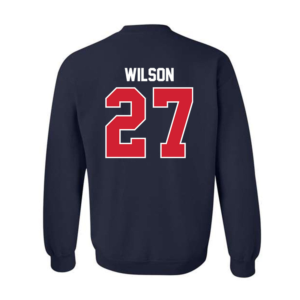 Robert Morris - NCAA Men's Ice Hockey : Trent Wilson - Classic Fashion Shersey Crewneck Sweatshirt-1