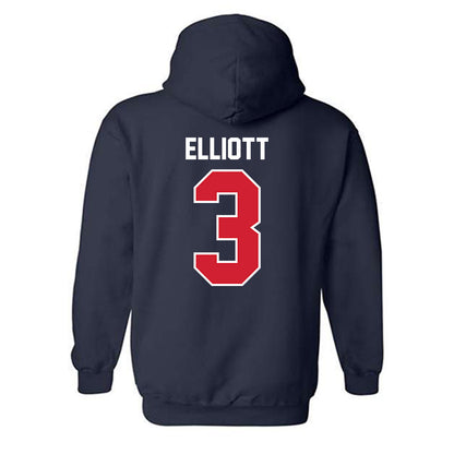Robert Morris - NCAA Men's Ice Hockey : Dominic Elliott - Classic Fashion Shersey Hooded Sweatshirt-1