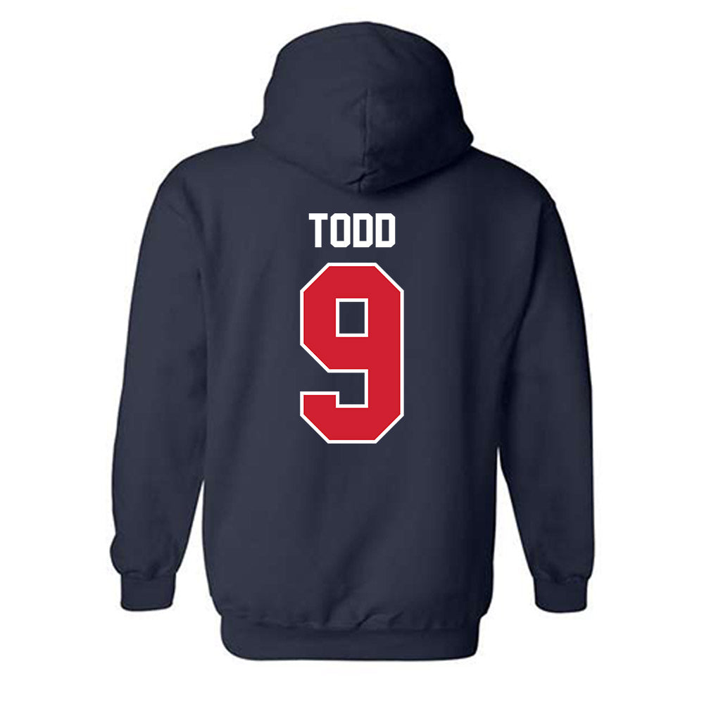 Robert Morris - NCAA Women's Volleyball : Layla Todd - Classic Fashion Shersey Hooded Sweatshirt-1