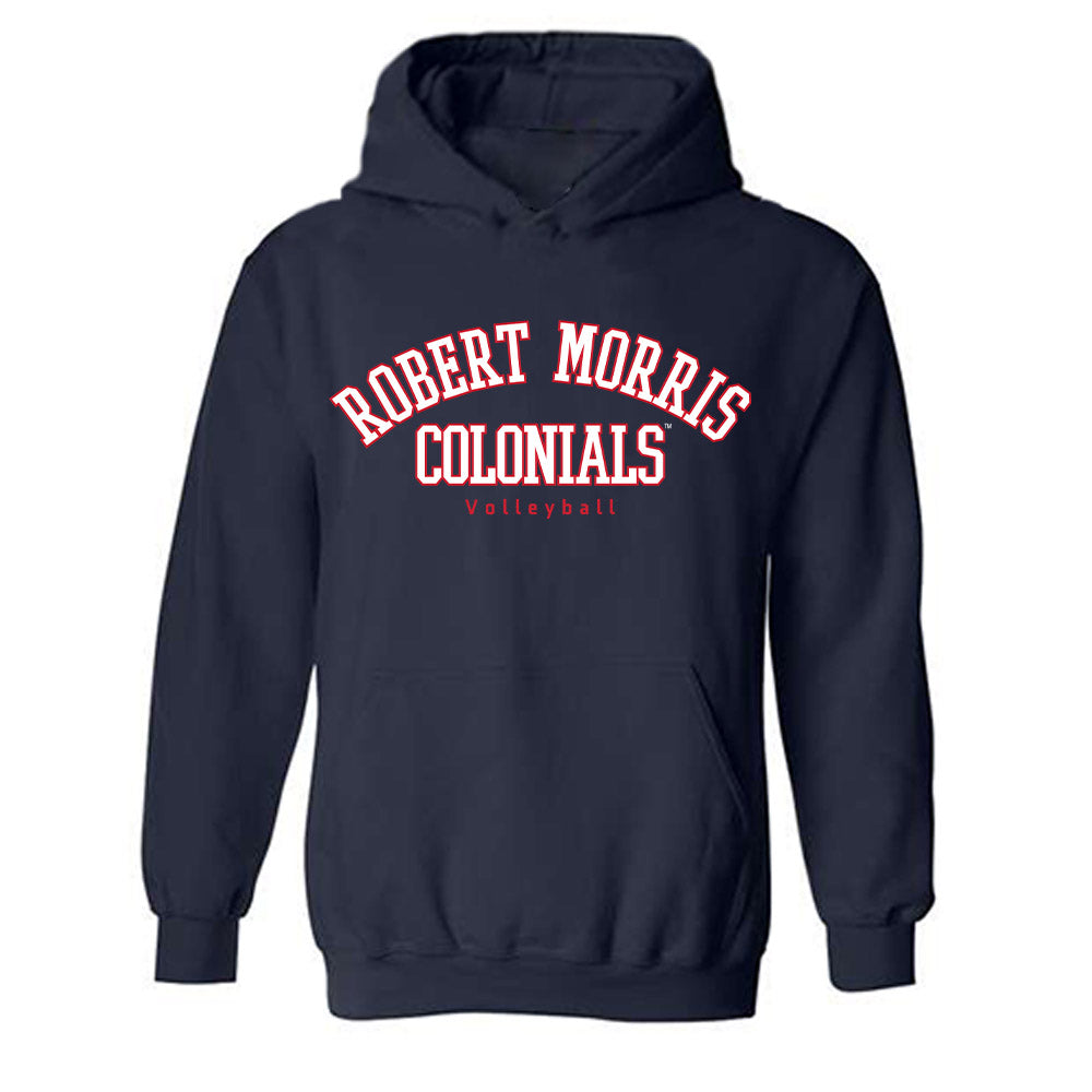 Robert Morris - NCAA Women's Volleyball : Jocelyn Jourdan - Classic Fashion Shersey Hooded Sweatshirt-0