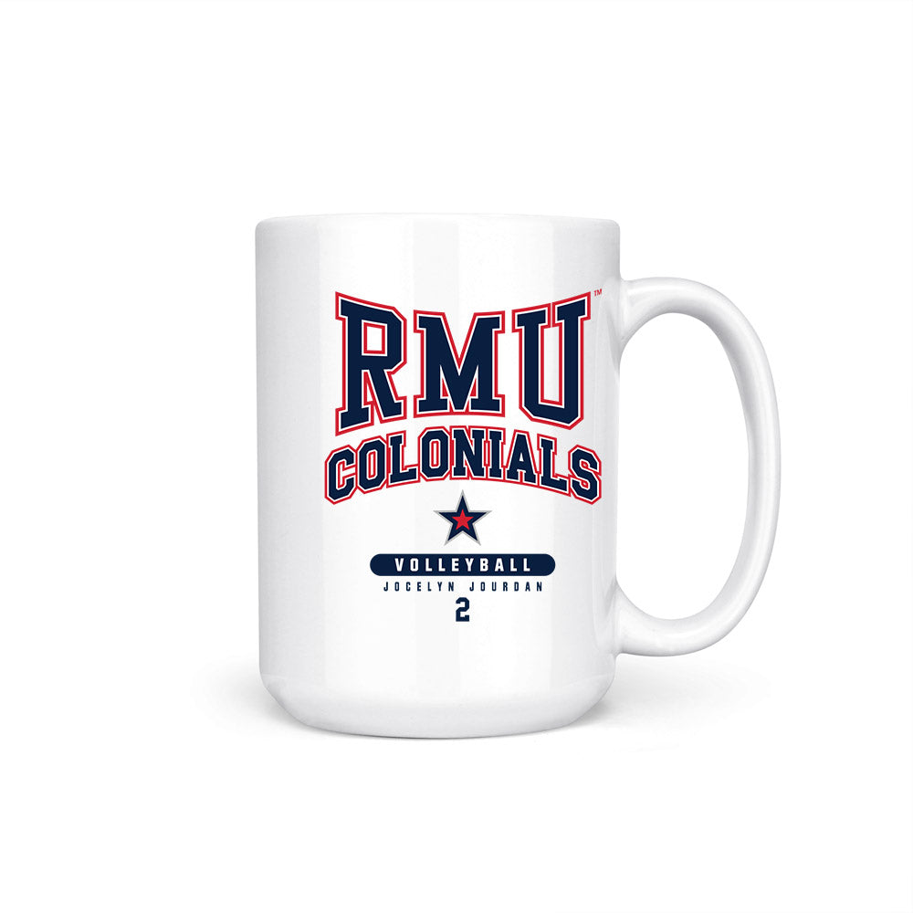 Robert Morris - NCAA Women's Volleyball : Jocelyn Jourdan - Coffee Mug-0