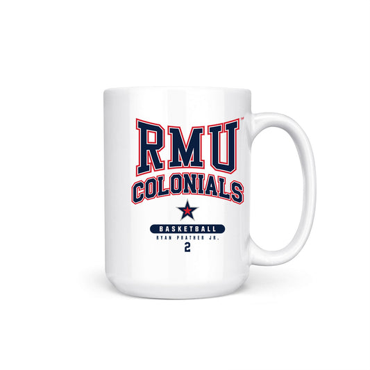 Robert Morris - NCAA Men's Basketball : Ryan Prather Jr. - Coffee Mug-0