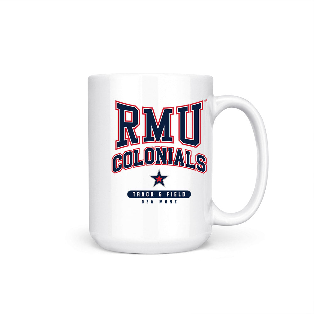 Robert Morris - NCAA Women's Track & Field : Dea Monz - Coffee Mug-0