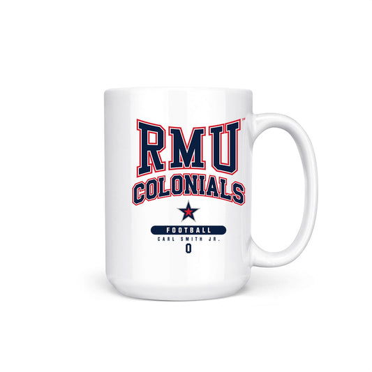 Robert Morris - NCAA Football : Carl Smith Jr. - Coffee Mug-0