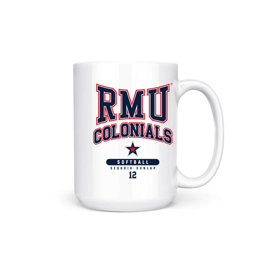 Robert Morris - NCAA Softball : Sequoia Dunlap - Coffee Mug-0