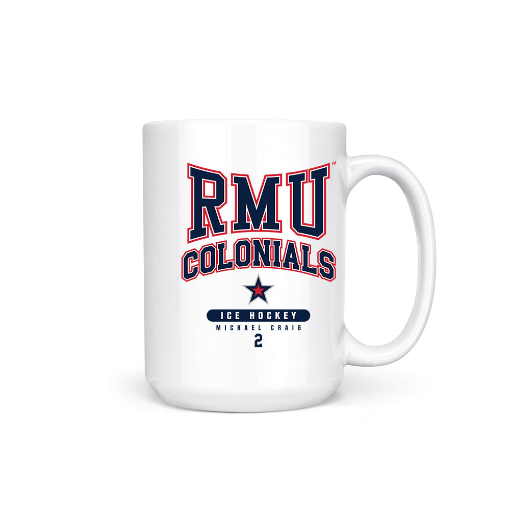 Robert Morris - NCAA Men's Ice Hockey : Michael Craig - Coffee Mug-0