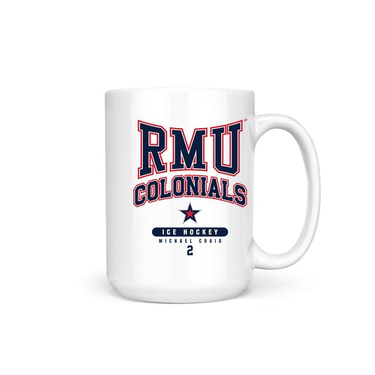 Robert Morris - NCAA Men's Ice Hockey : Michael Craig - Coffee Mug-0