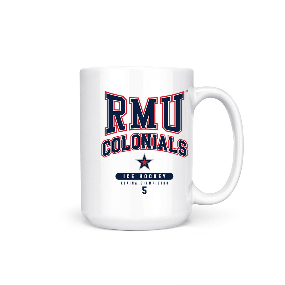 Robert Morris - NCAA Women's Ice Hockey : Alaina Giampietro - Coffee Mug-0