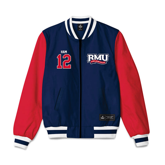 Robert Morris - NCAA Women's Ice Hockey : Ashlyn Ham - Bomber Jacket-0