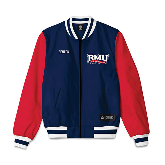 Robert Morris - NCAA Women's Track & Field : Ny'Asia Benton - Bomber Jacket-0