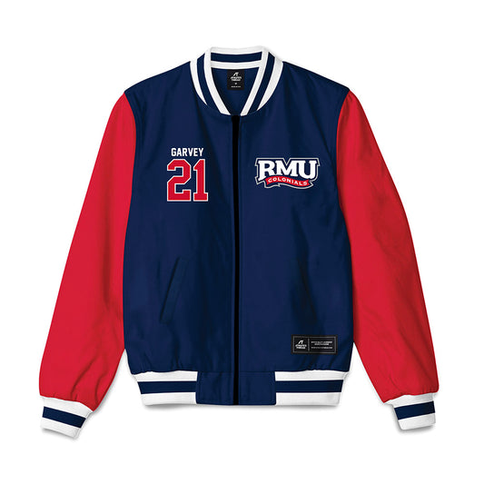 Robert Morris - NCAA Men's Ice Hockey : Cameron Garvey - Bomber Jacket-0