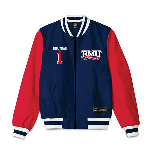 Robert Morris - NCAA Women's Basketball : Sanai Troutman - Bomber Jacket-0