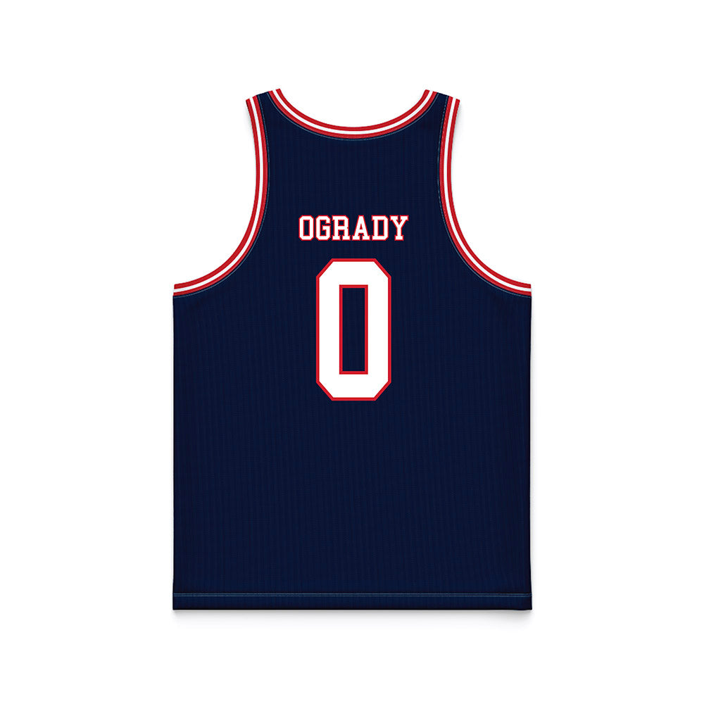 Robert Morris - NCAA Men's Basketball : Tanner OGrady - Navy Basketball Jersey-1