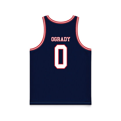 Robert Morris - NCAA Men's Basketball : Tanner OGrady - Navy Basketball Jersey-1