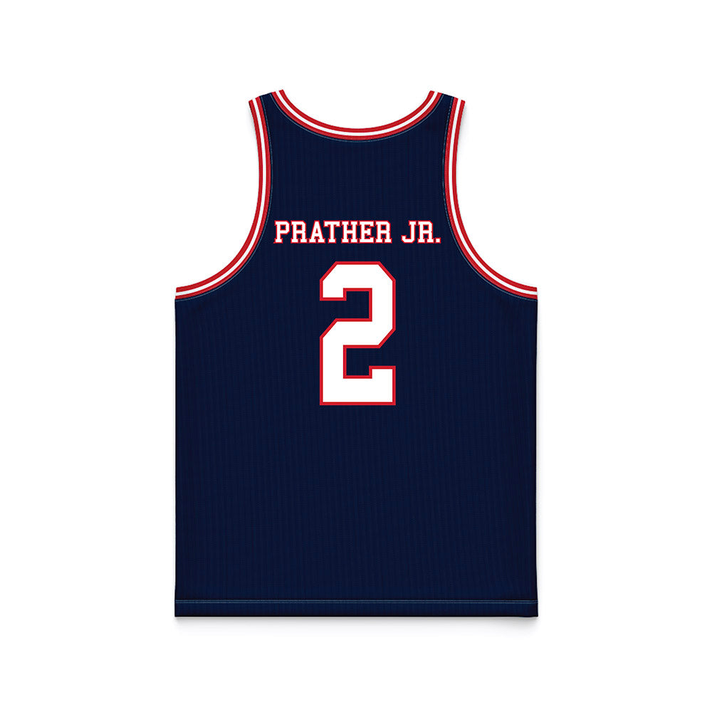 Robert Morris - NCAA Men's Basketball : Ryan Prather Jr. - Navy Basketball Jersey-1