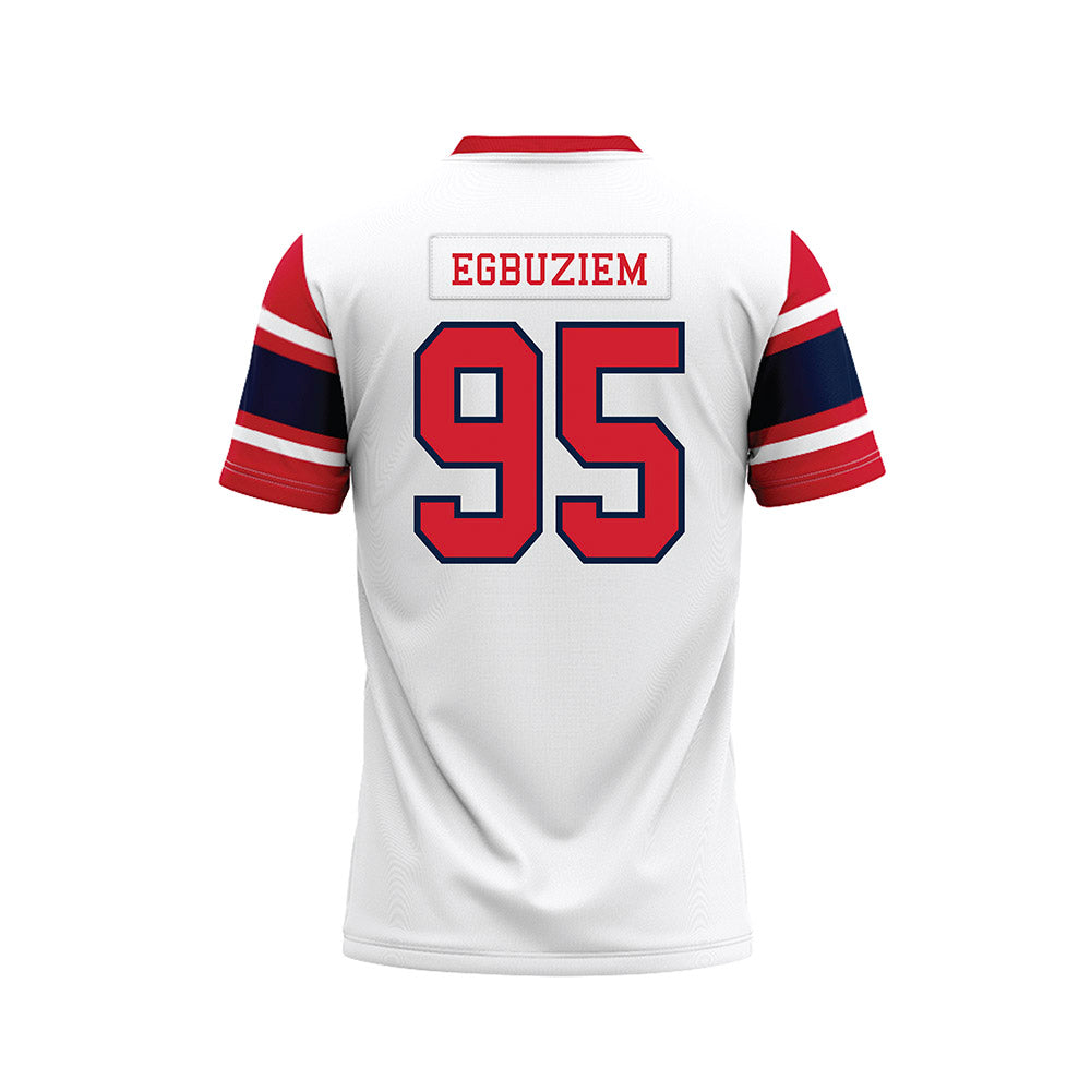 Robert Morris - NCAA Football : Okechukwu Egbuziem - White Football Jersey-1