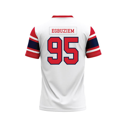 Robert Morris - NCAA Football : Okechukwu Egbuziem - White Football Jersey-1