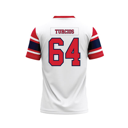 Robert Morris - NCAA Football : Diego Turcios - White Football Jersey-1