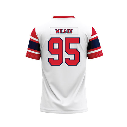 Robert Morris - NCAA Football : Asher Wilson - White Football Jersey-1