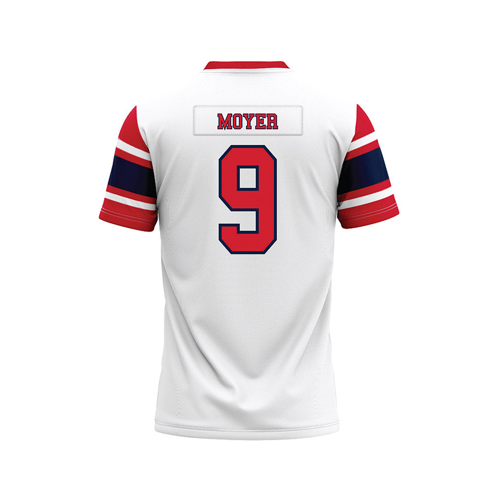 Robert Morris - NCAA Football : DJ Moyer - White Football Jersey-1