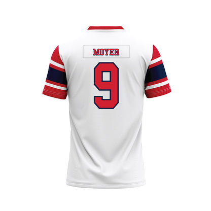 Robert Morris - NCAA Football : DJ Moyer - White Football Jersey-1