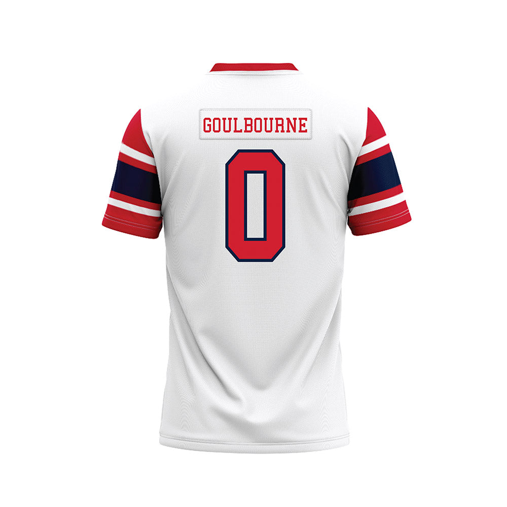 Robert Morris - NCAA Football : Xavier Goulbourne - White Football Jersey-1