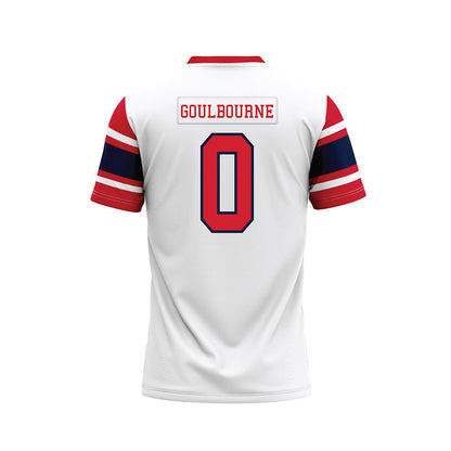 Robert Morris - NCAA Football : Xavier Goulbourne - White Football Jersey-1