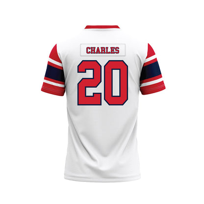 Robert Morris - NCAA Football : Shawn Charles - White Football Jersey-1