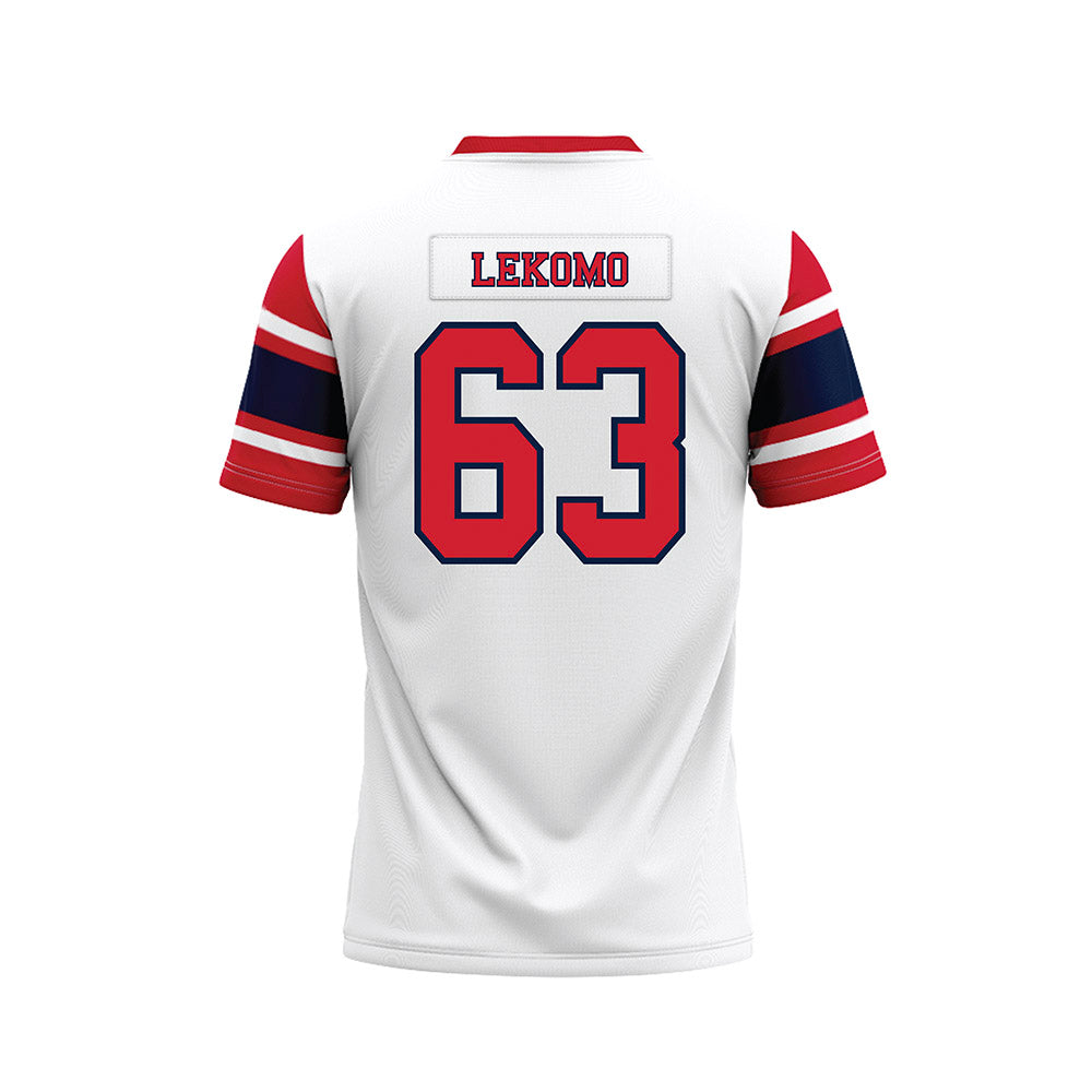 Robert Morris - NCAA Football : Yann Lekomo - White Football Jersey-1
