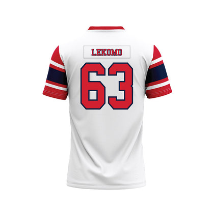 Robert Morris - NCAA Football : Yann Lekomo - White Football Jersey-1