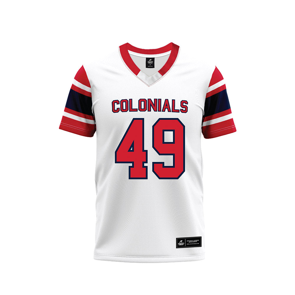 Robert Morris - NCAA Football : Logan King - White Football Jersey-0