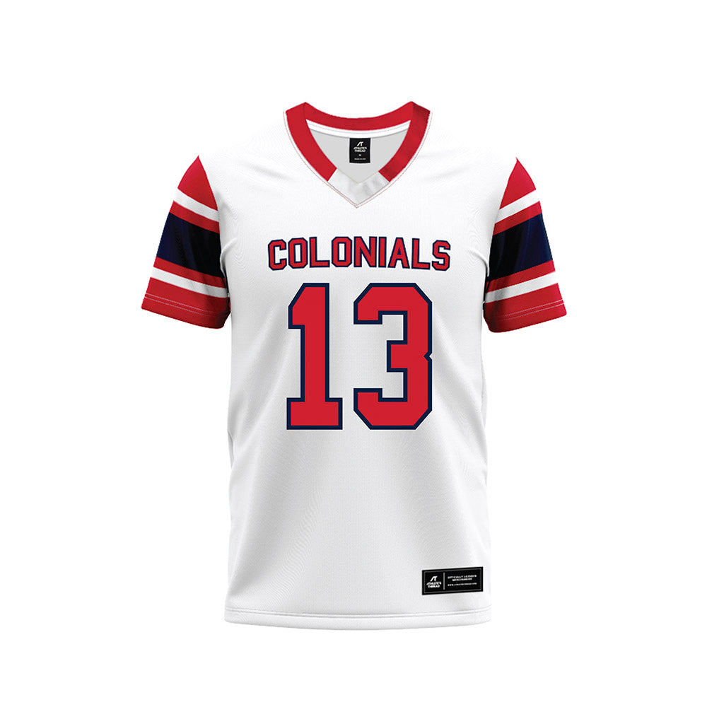Robert Morris - NCAA Football : Mitchell Robinson Jr. - White Football Jersey-0