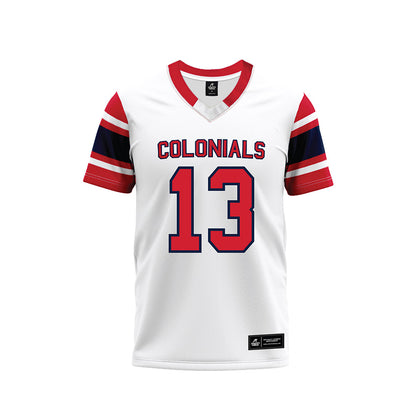 Robert Morris - NCAA Football : Mitchell Robinson Jr. - White Football Jersey-0