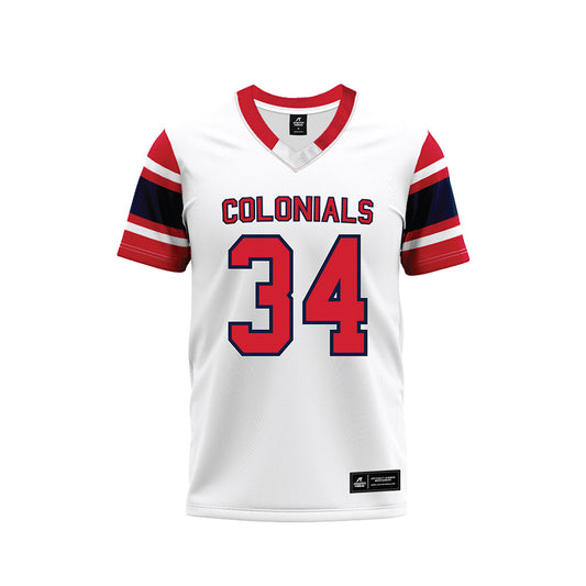 Robert Morris - NCAA Football : Steven Earnest - White Football Jersey-0