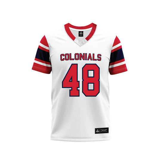 Robert Morris - NCAA Football : Alex Long - White Football Jersey-0