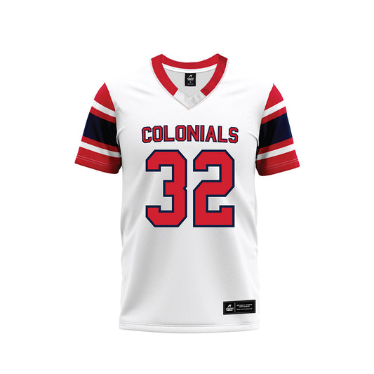 Robert Morris - NCAA Football : Dave Swartzentruber - White Football Jersey-0