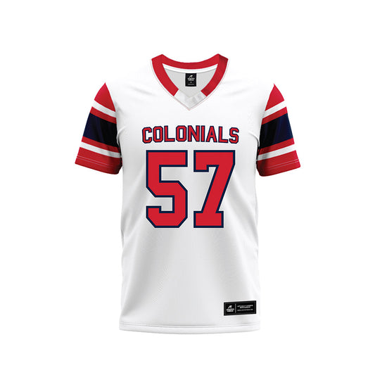 Robert Morris - NCAA Football : Travion Woods - White Football Jersey-0
